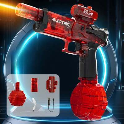 Electric Water Pistol Cool Light Full Automatic Water Spray Gun Summer Toy Sports Entertainment Children Gifts