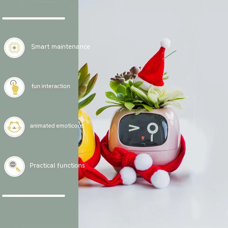 Smart AI Plant Pot – 7 Sensors & Animated Expressions