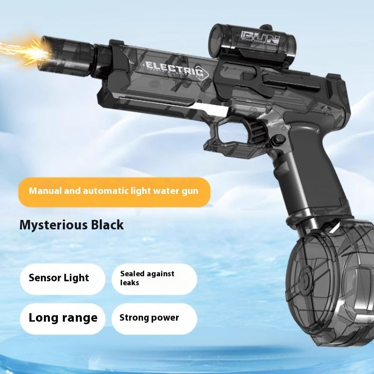 Electric Water Pistol Cool Light Full Automatic Water Spray Gun Summer Toy Sports Entertainment Children Gifts
