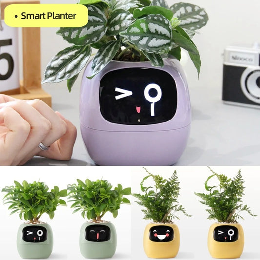Smart AI Plant Pot – 7 Sensors & Animated Expressions