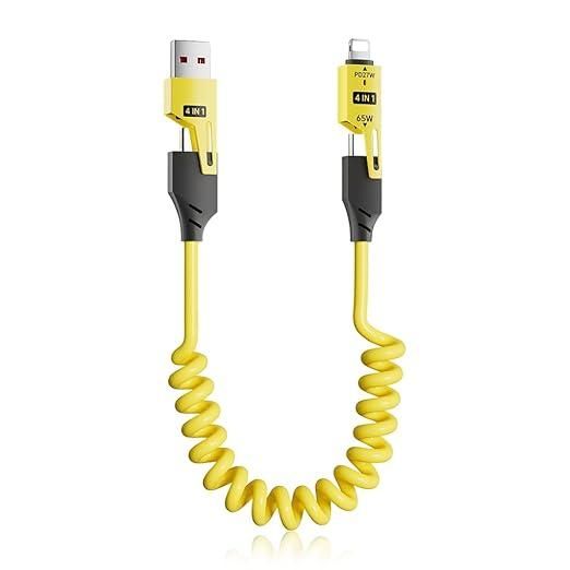 4 in 1 Spring Data/Charging Cable