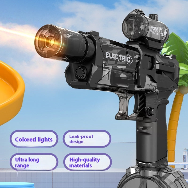 Electric Water Pistol Cool Light Full Automatic Water Spray Gun Summer Toy Sports Entertainment Children Gifts