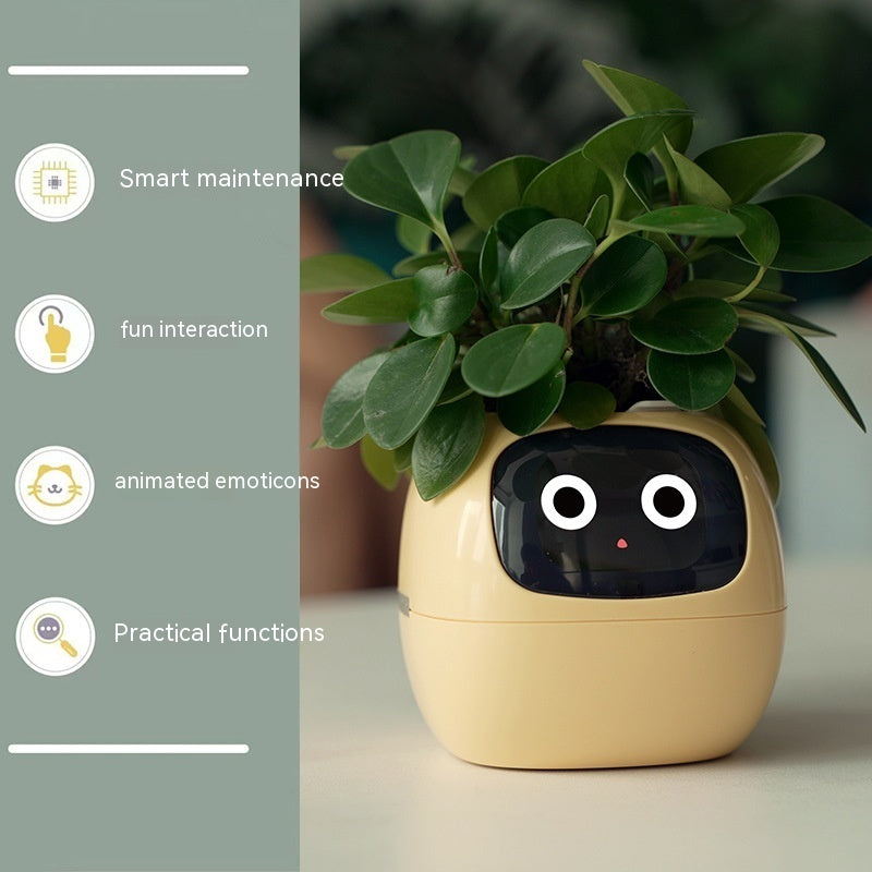 Smart AI Plant Pot – 7 Sensors & Animated Expressions